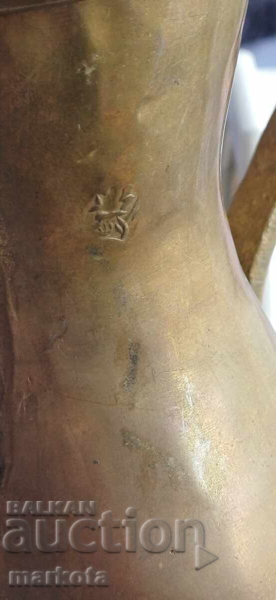 Δημοπρασία Οθωμανικό τσαγιέρα καφετιέρα κανάτα δοχείο με τουγκρά ιμπρίκ