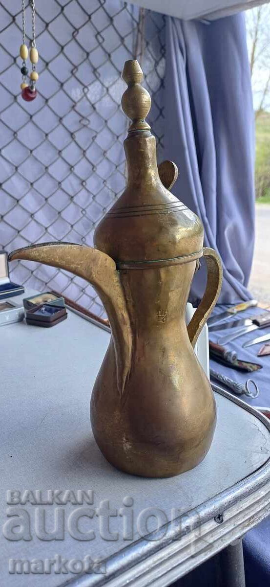 Οθωμανικό τσαγιέρα καφετιέρα κανάτα δοχείο με τουγκρά ιμπρίκ