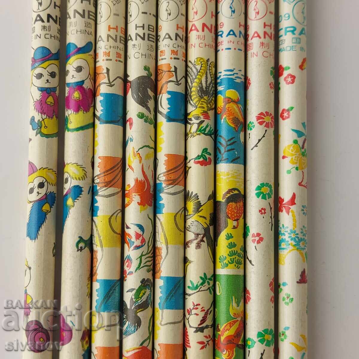 Auction  Lot of 9 Chinese Crane 909 HB #5846 pencils