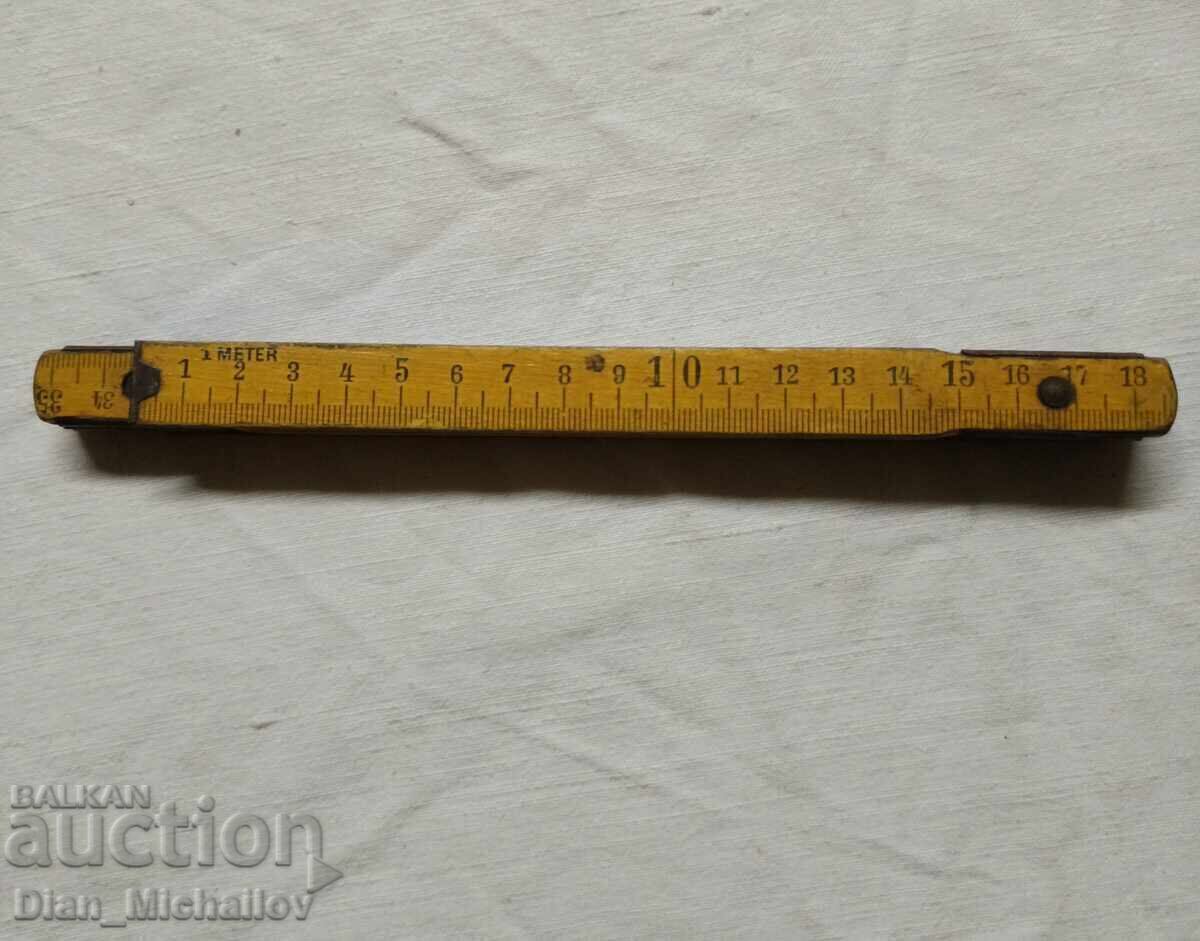 Old German Wooden Meter