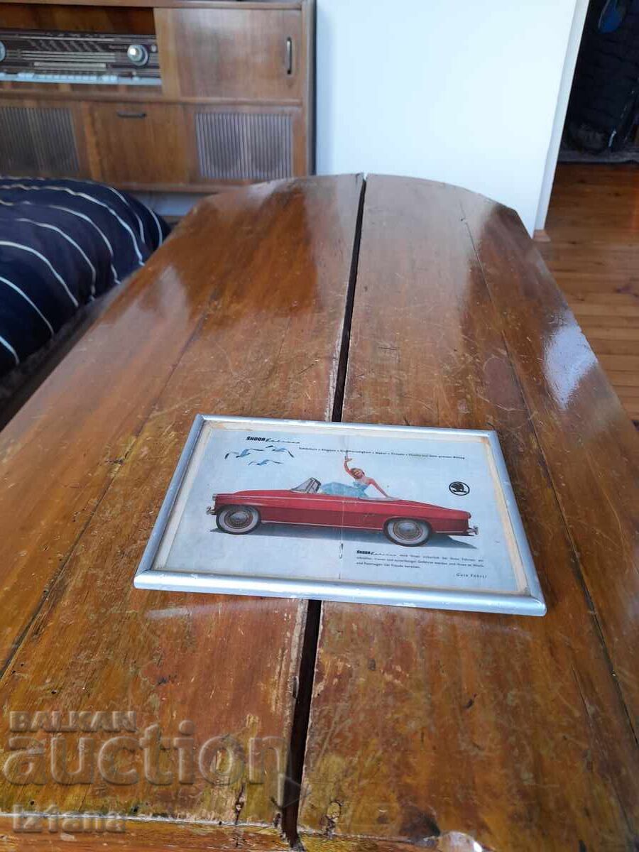 Tablou vechi, fotografie Skoda, Skoda