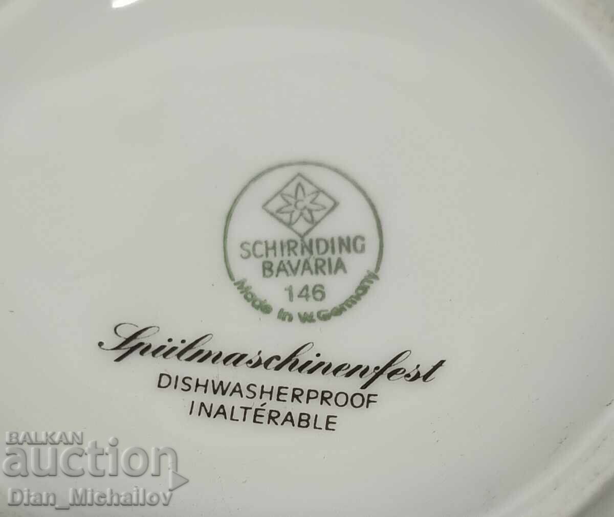 Auction  Old Bavarian Porcelain Teapot