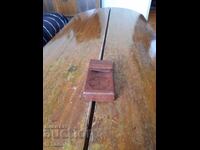 Tabătură veche din piele pentru țigări, husă