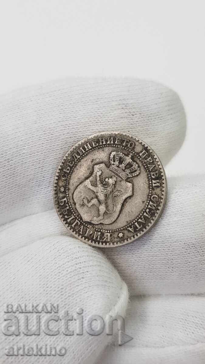 Рядка княжеска монета 20 стотинки 1888 г. - 6 Рядка княжеска монета 20 стотинки 1888 г. - 6