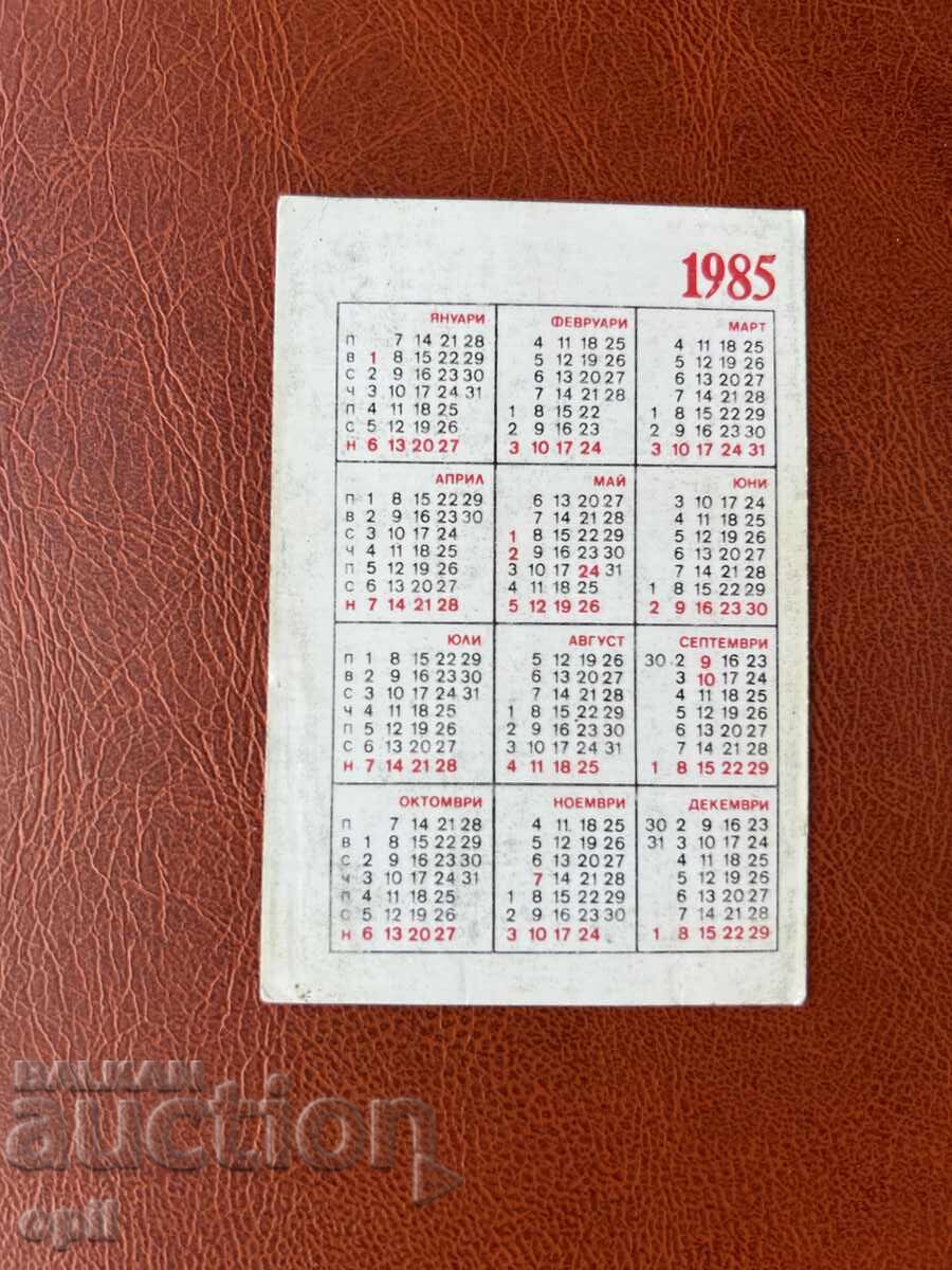 DSK Calendar 1985 with price 0.70 BGN | € 0.36