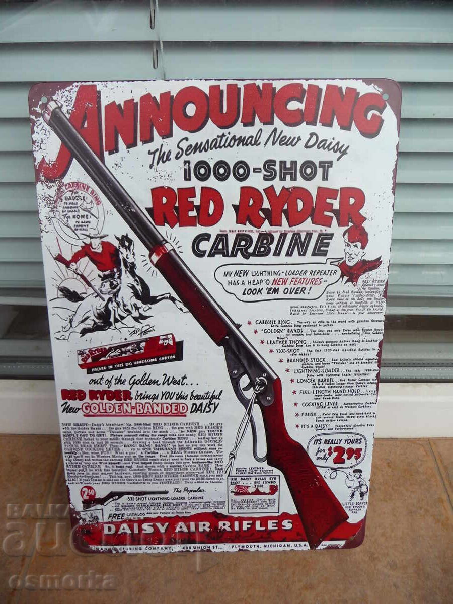 Metal sign various rifle carbine cowboy Wild West shot Metal sign various rifle carbine cowboy Wild West shot