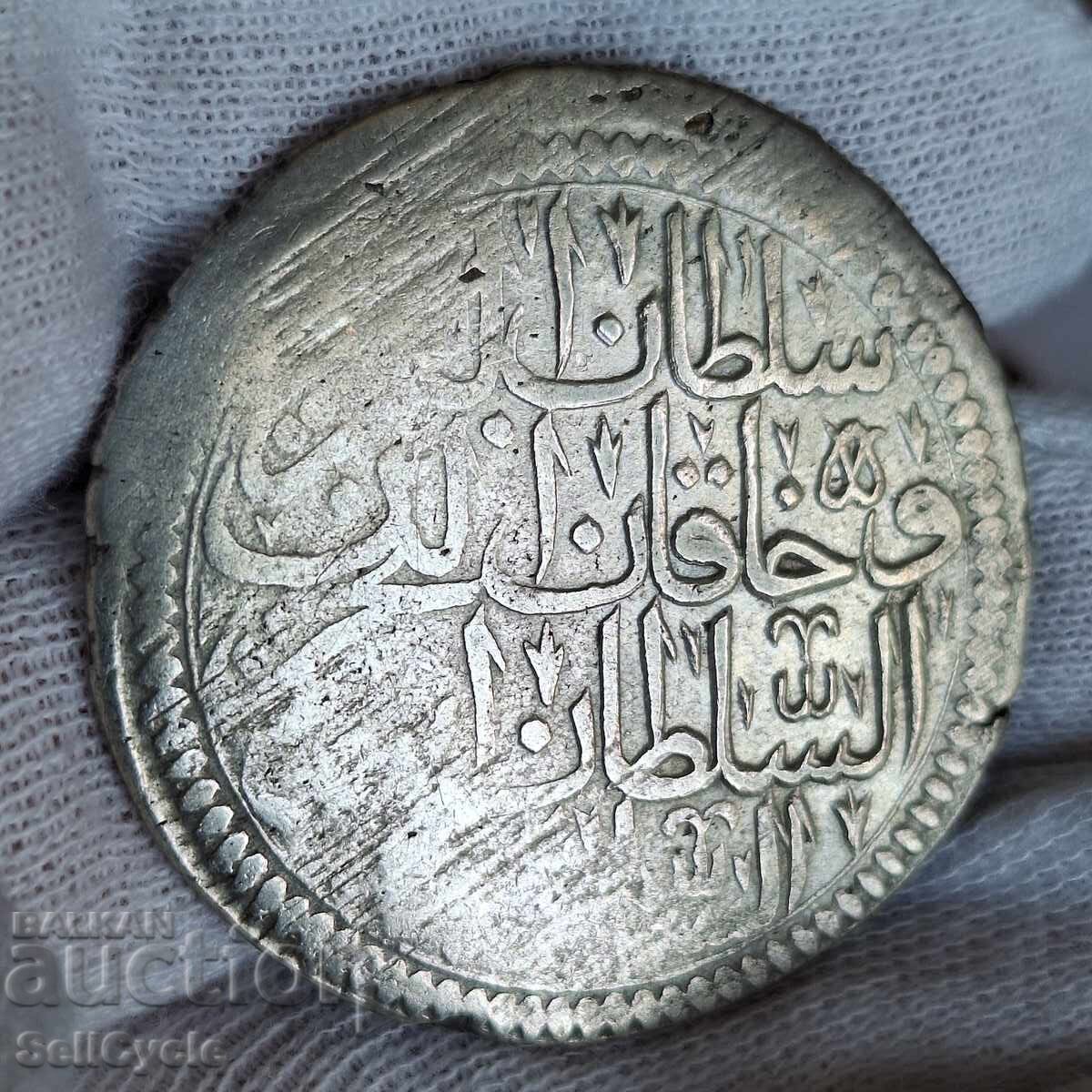 ✅ОСМАНСКА ИМПЕРИЯ | 1 куруш - Мустафа II ❗ с цена 65.00 лв. | € 33.23