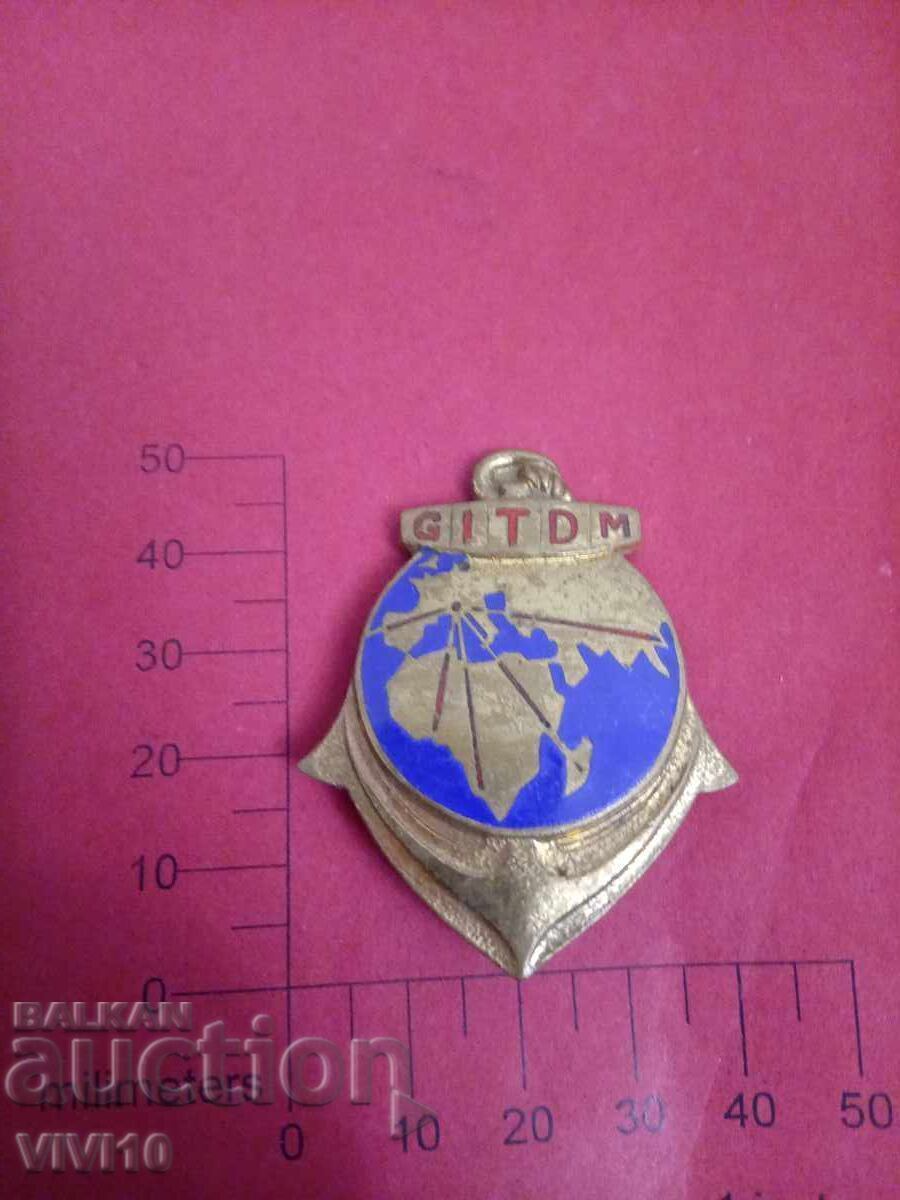 Ins insignă veche Franța, email