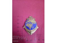 Antique French Badge, Enamel