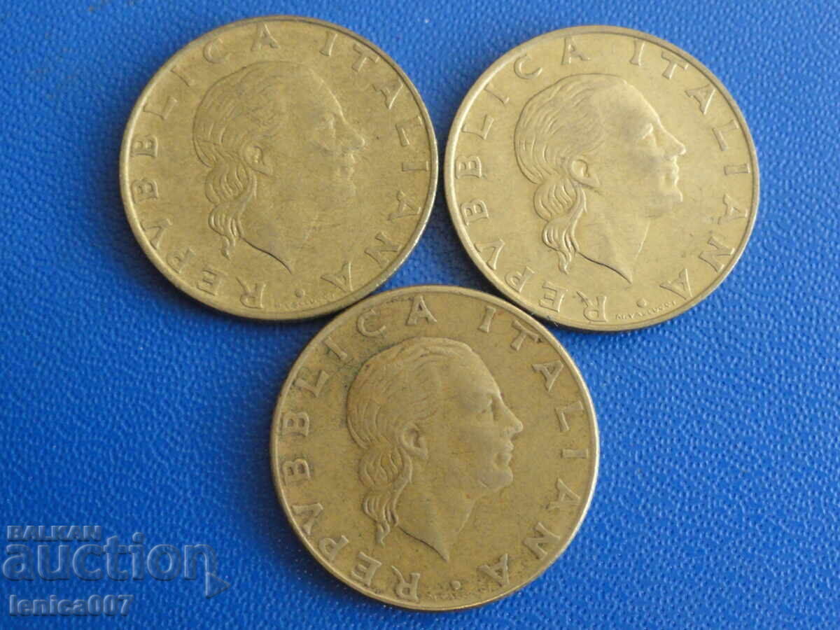 Italy - 200 Lire (3 pieces) with price € 1.20 | 2.35 BGN
