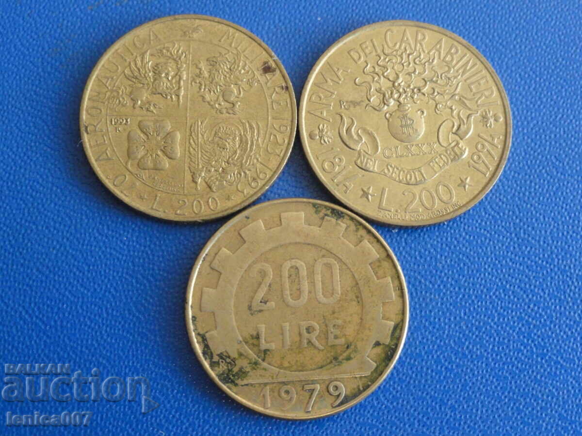 Италия - 200 лири (3 броя) - 5