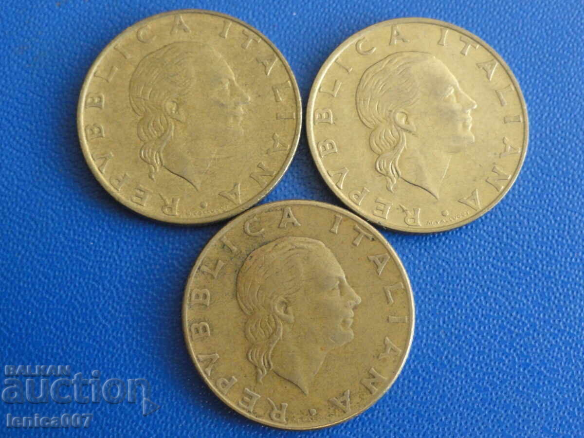 Italy - 200 Lire (3 pieces) - 6