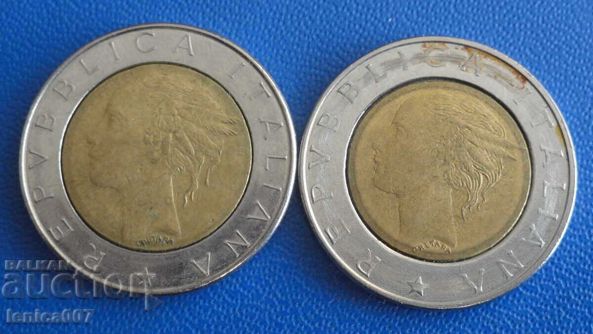 Ιταλία - 500 λίρες (2 τεμάχια) - 6