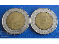 Италия - 500 лири (2 броя)