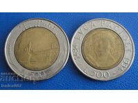 Италия - 500 лири (2 броя)