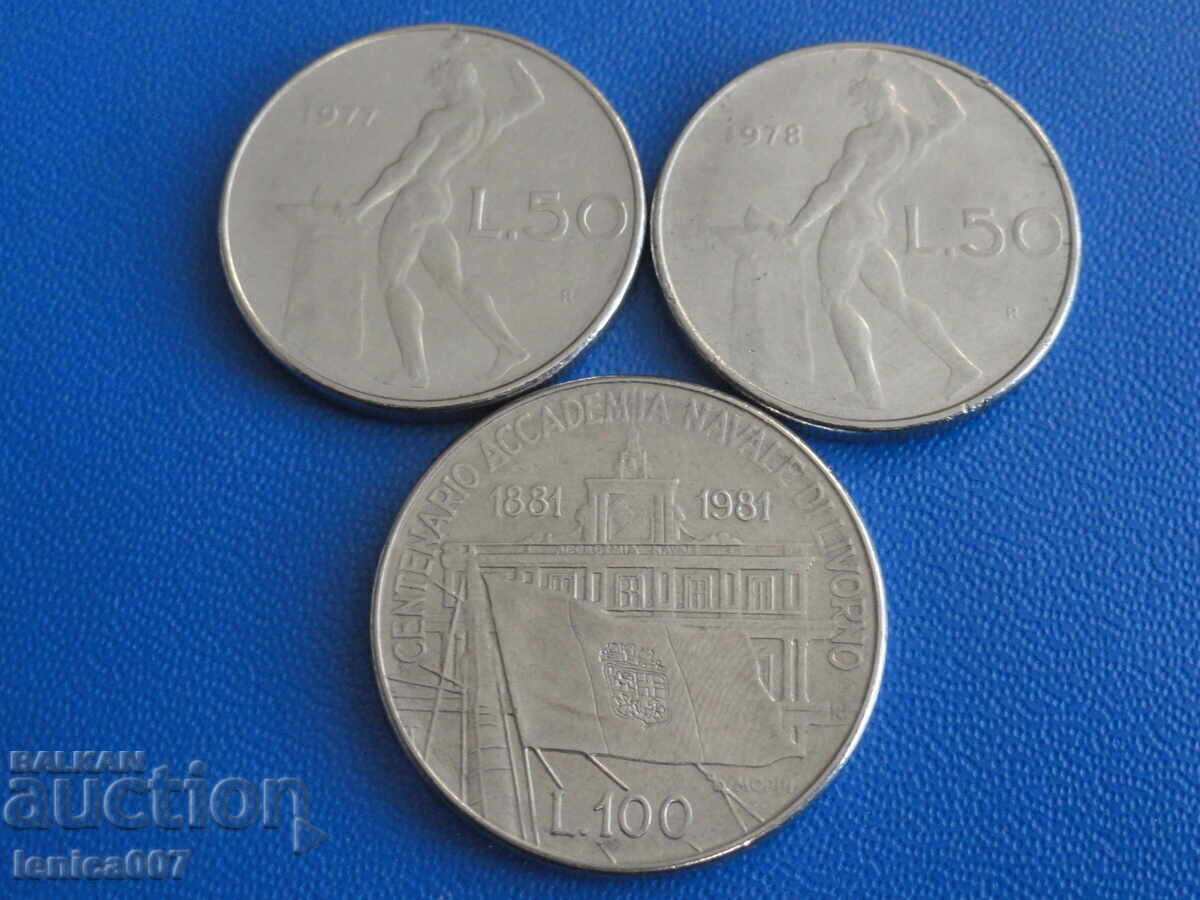 Auction Italy - Coins (3 pieces) Auction Italy - Coins (3 pieces)