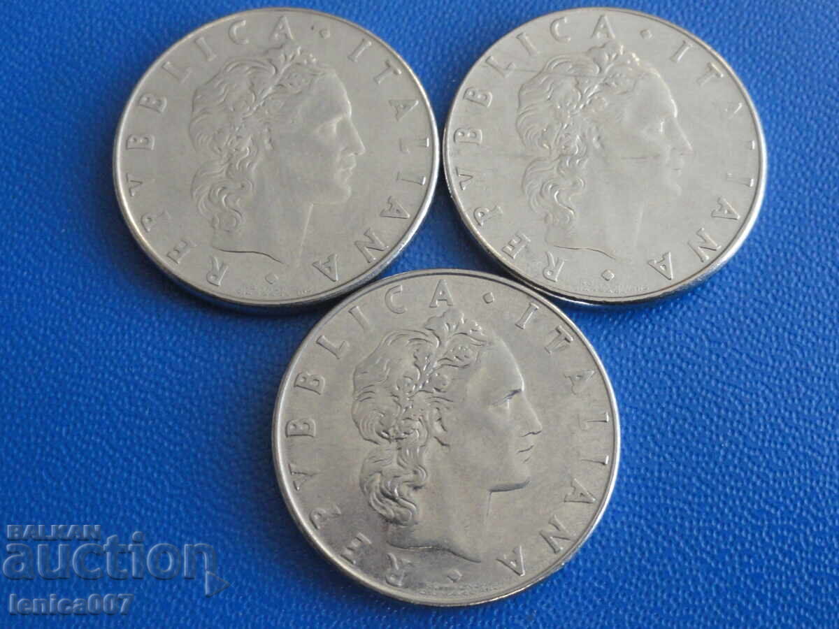 Италия 1977-79г. - 50 лири (3 броя) с цена 1.60 лв. | € 0.82 Италия 1977-79г. - 50 лири (3 броя) с цена 1.60 лв. | € 0.82