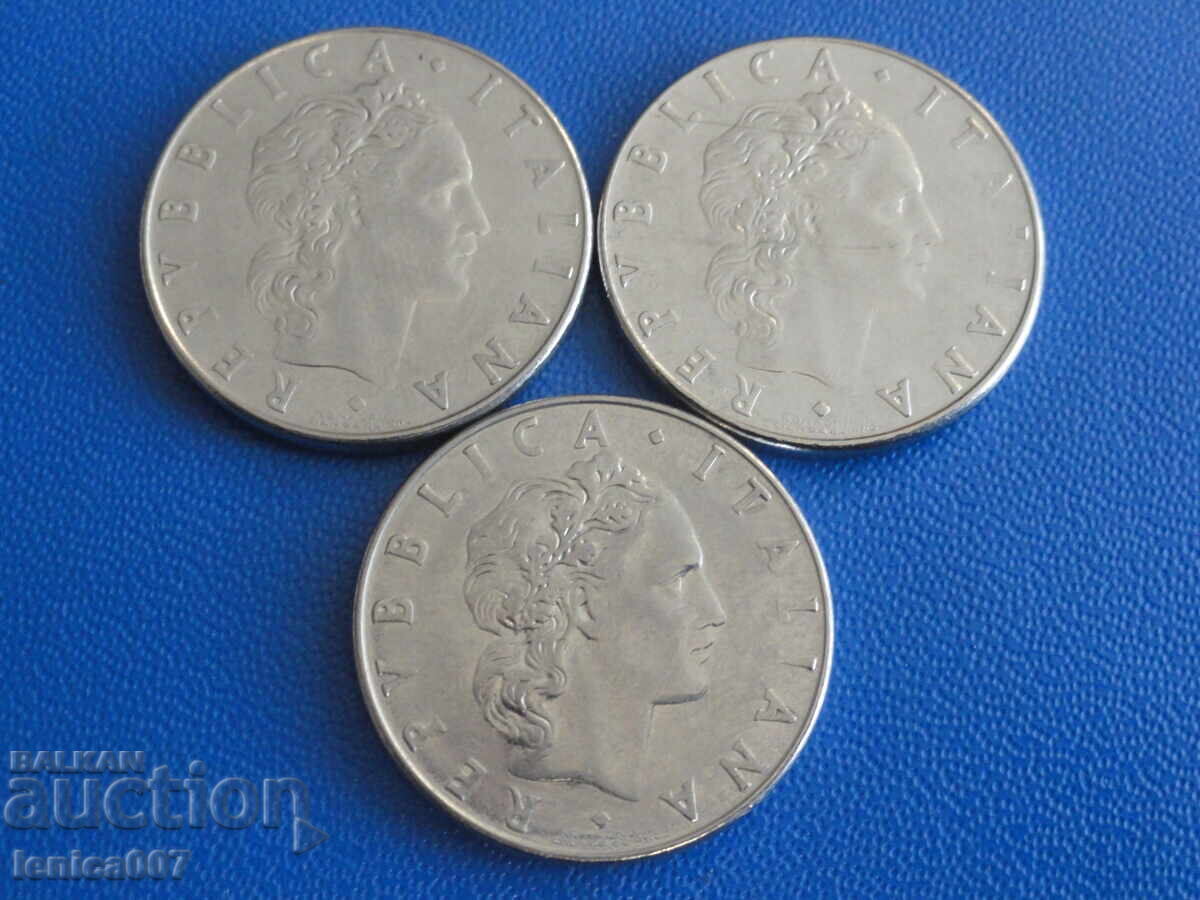 Доставка на Италия 1977-79г. - 50 лири (3 броя) Доставка на Италия 1977-79г. - 50 лири (3 броя)