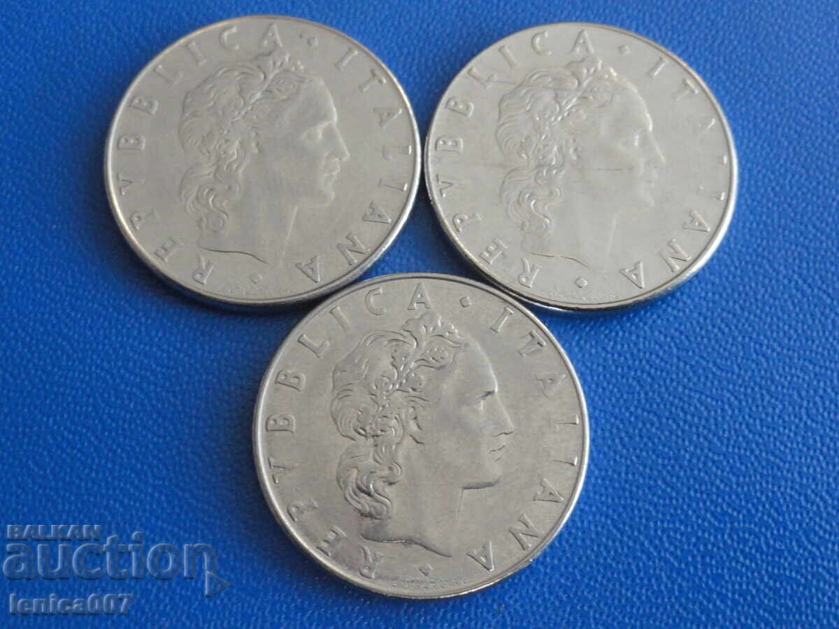 Италия 1977-79г. - 50 лири (3 броя) - 6 Италия 1977-79г. - 50 лири (3 броя) - 6