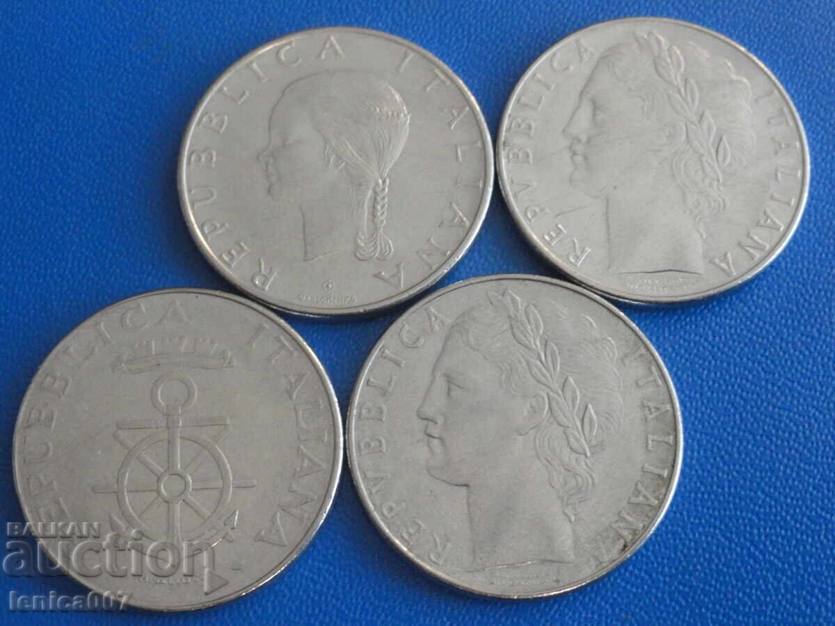 Livrarea Italia 1977-81 - 100 lire (4 bucăți)