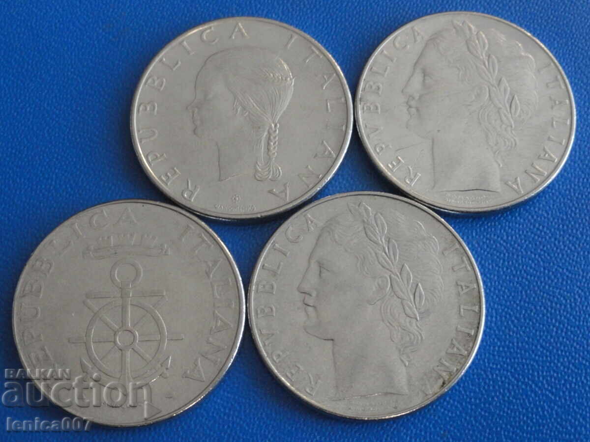 Ιταλία 1977-81 - 100 λίρες (4 τεμάχια) - 6 Ιταλία 1977-81 - 100 λίρες (4 τεμάχια) - 6