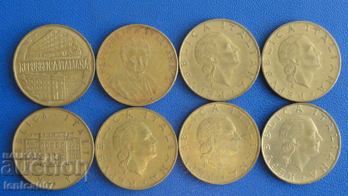 Italy 1979-97 - 200 Lire (8 pieces) with price 10.90 BGN | € 5.57