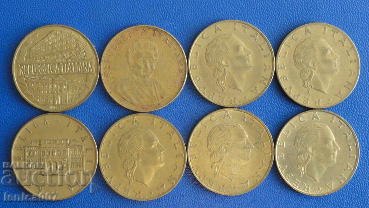 Delivery of Italy 1979-97 - 200 Lire (8 pieces)