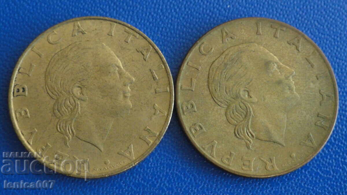 Delivery of Italy 1993 - 200 Lire (2 pieces) Delivery of Italy 1993 - 200 Lire (2 pieces)