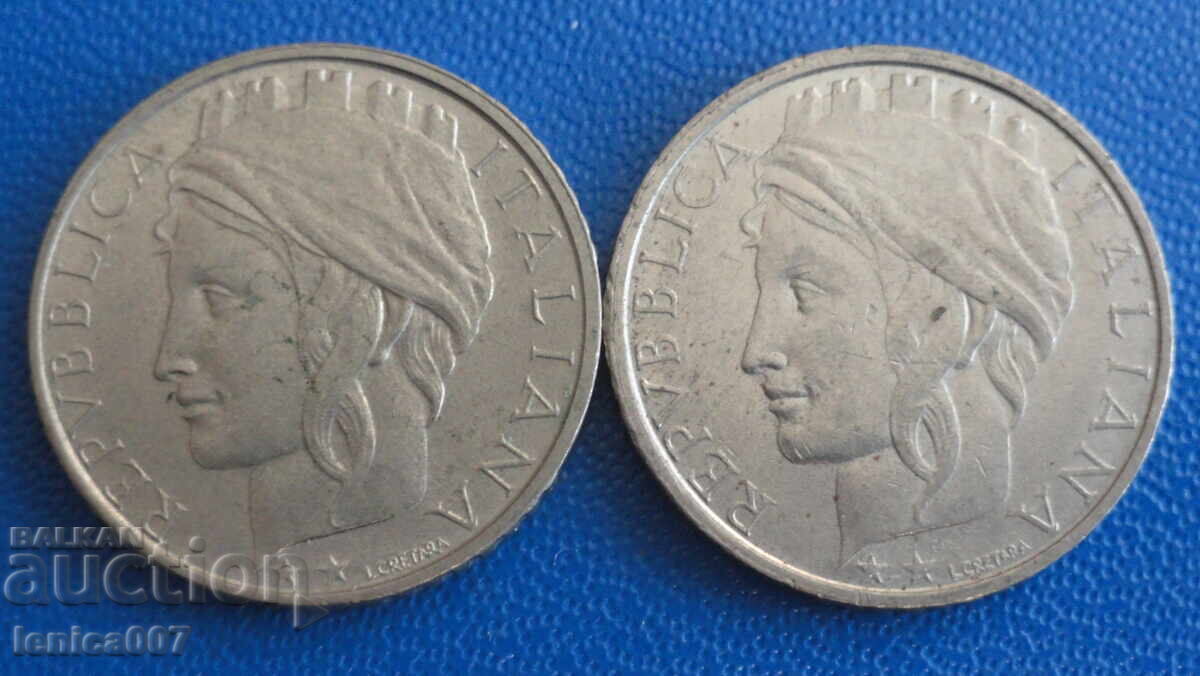 Auction  Italy 1994-97 - 100 Lire (2 pieces)