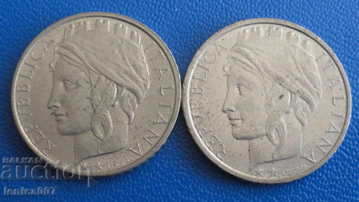 Italy 1994-97 - 100 Lire (2 pieces)