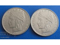 Италия 1994-97г. - 100 лири (2 броя)