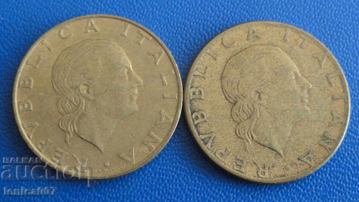 Italia 1994 - 200 lire (2 bucăți) - 6 Italia 1994 - 200 lire (2 bucăți) - 6