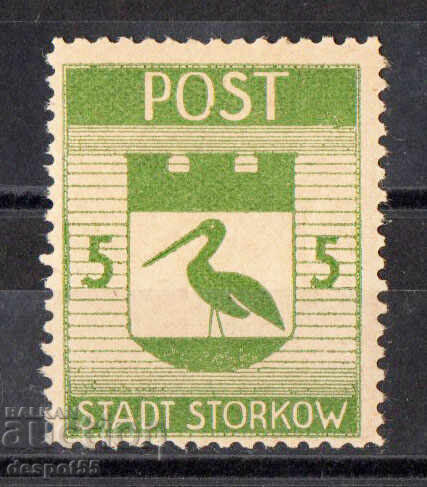 1946. Germany. Local Post - City of Storkow. Coat of Arms