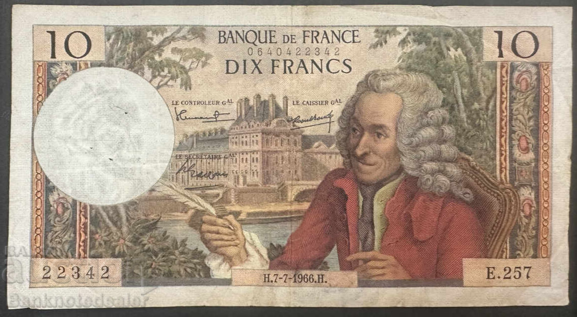 Γαλλία 10 Φράγκα 1966 Pick 147a Ref 2342