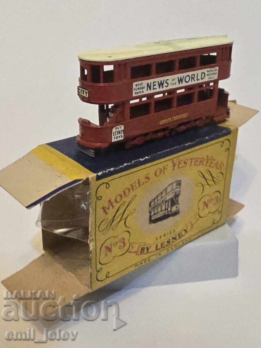 MATCHBOX LESNEY-YESTERYEAR Y-3(A) 1907 London E Class Tramcar - 6