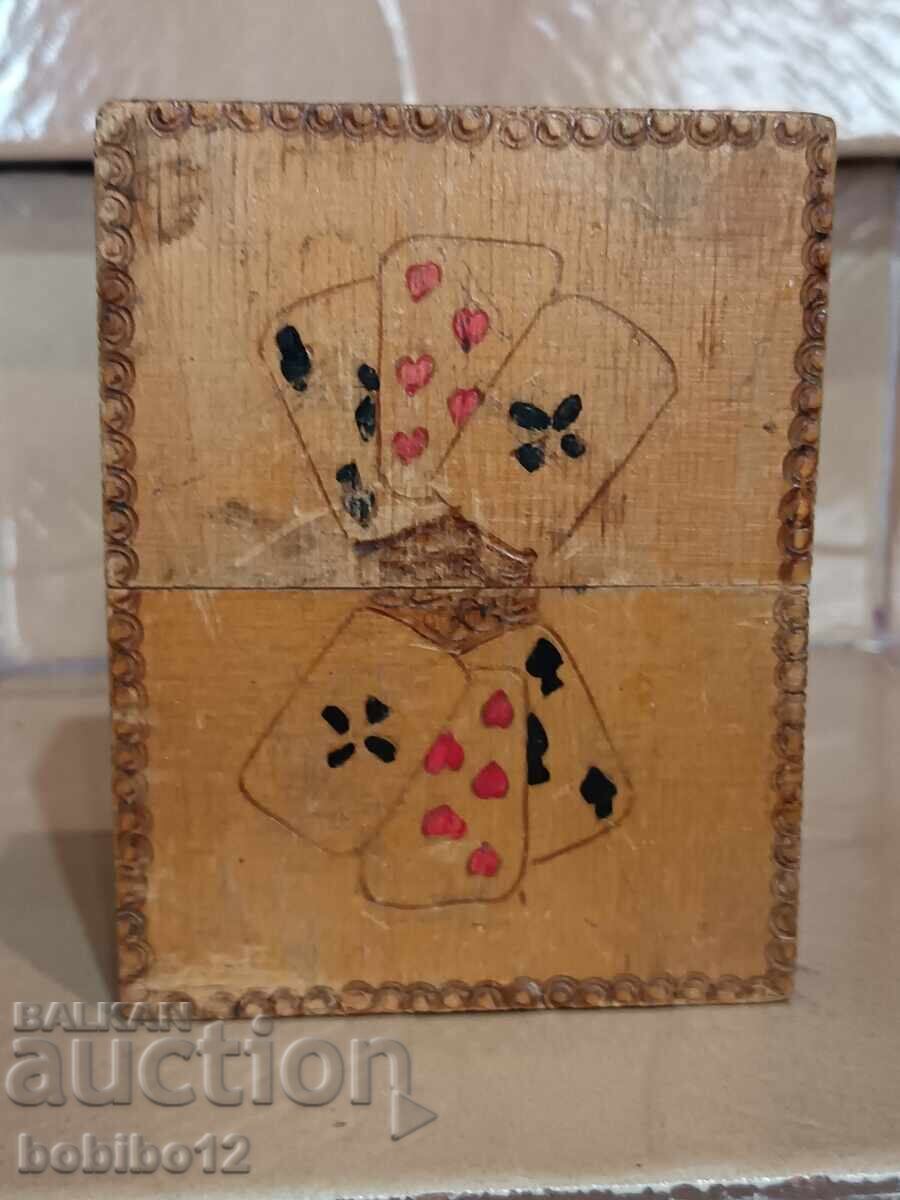 Retro wooden card box with price € 10.23 | 20.01 BGN Retro wooden card box with price € 10.23 | 20.01 BGN