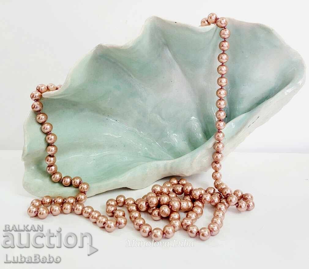 Κολιέ από κρύσταλλα ροζ χρυσού μαργαριτάρια SWAROVSKI