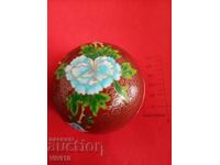 Cutie de bijuterii veche, bronz, Aurire email