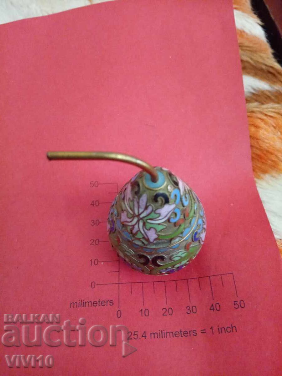 Старинна кутия за бижута, бронз,Позлата