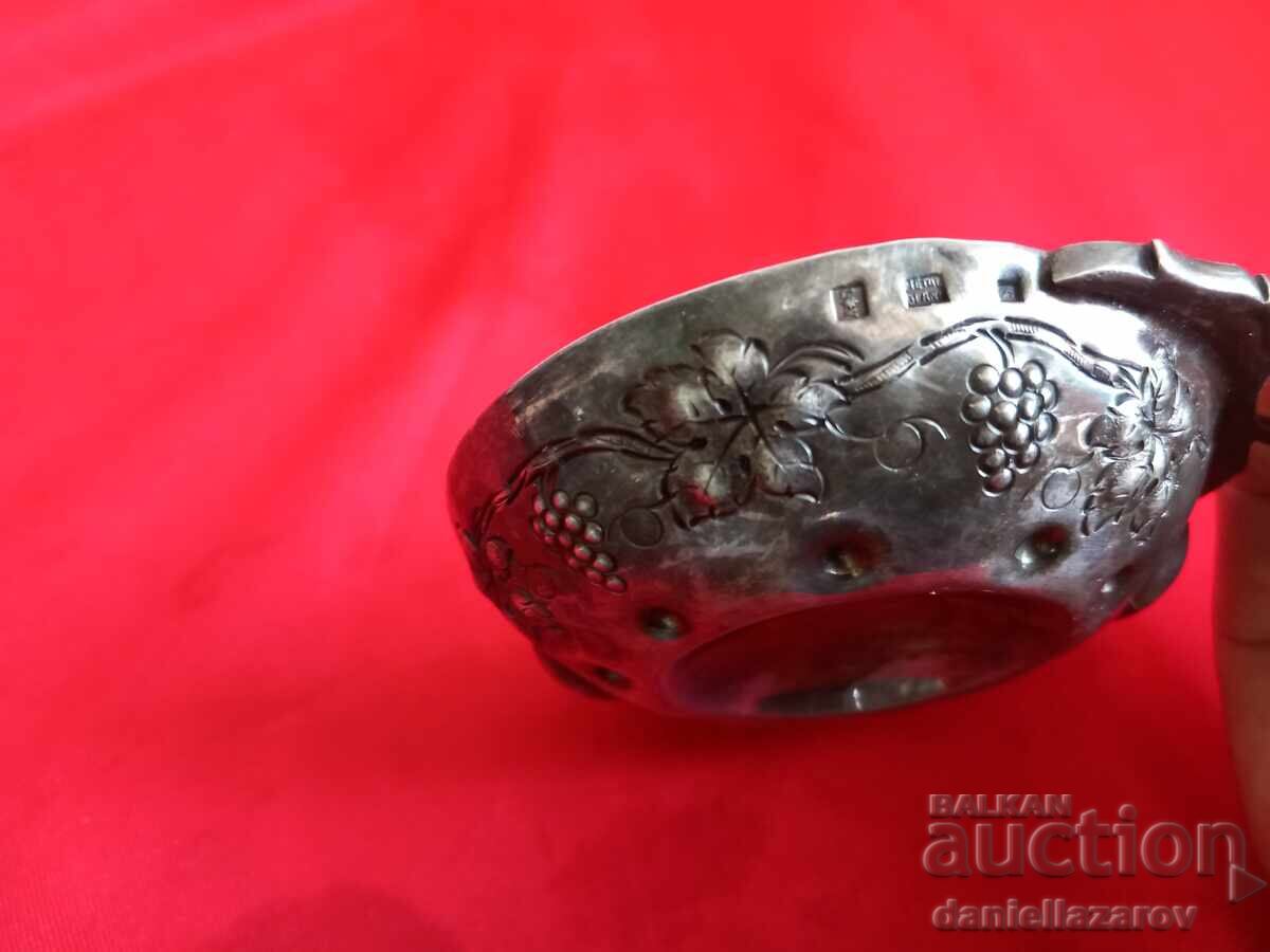 Δημοπρασία Star Srebren SOMELIERSKI Tas, Sŭd Chasha Markiran! (Same as original, just in Greek letters)