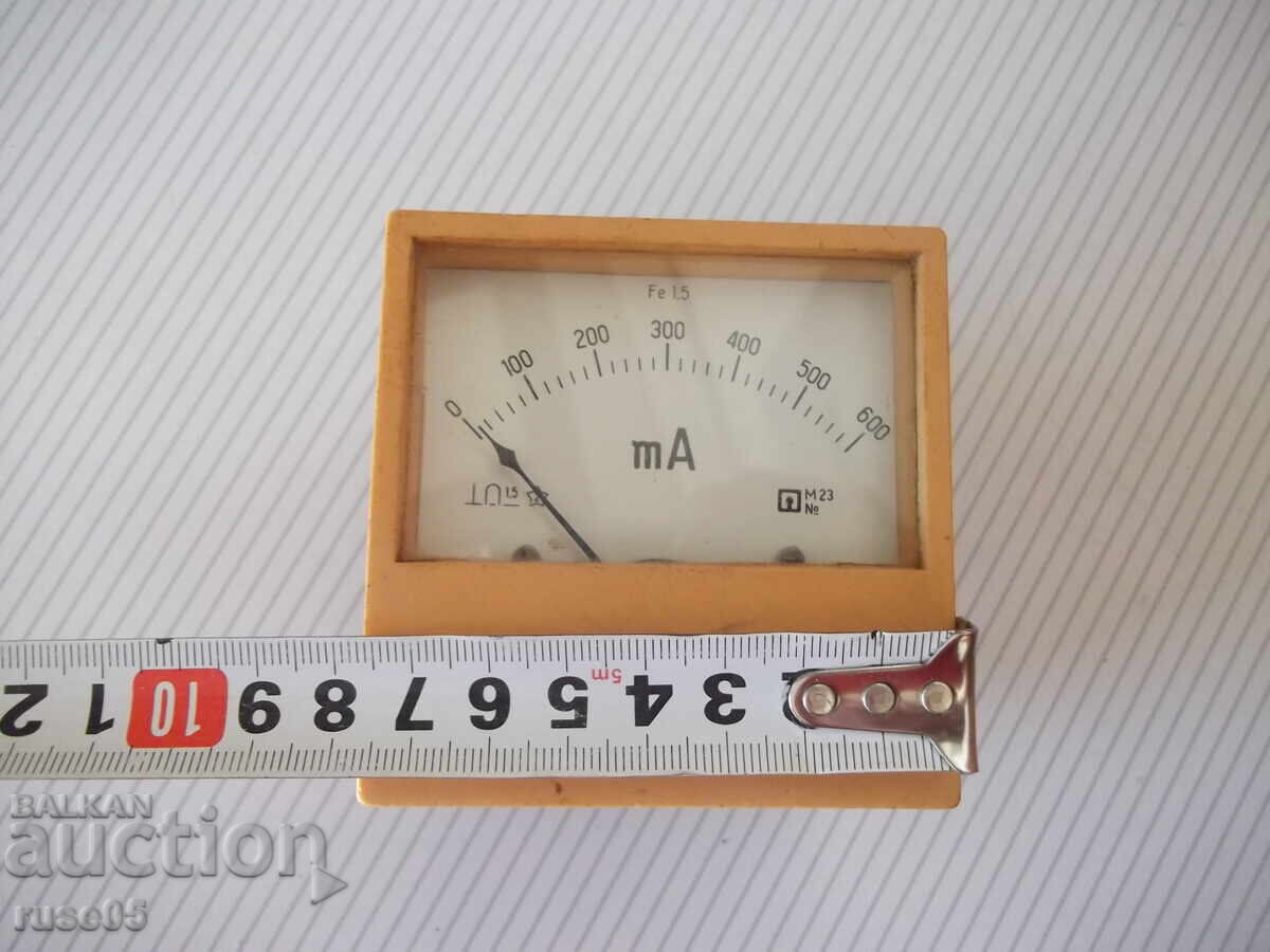 Αμπερόμετρο "Μ23" από την εποχή του σοσιαλισμού, λειτουργικό - 5