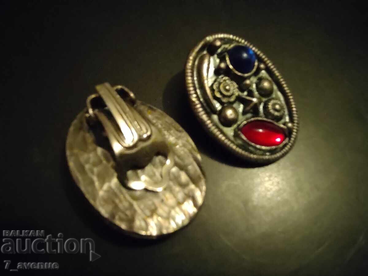 Доставка на Обици клипс, кост птици 70те 2.05.2025