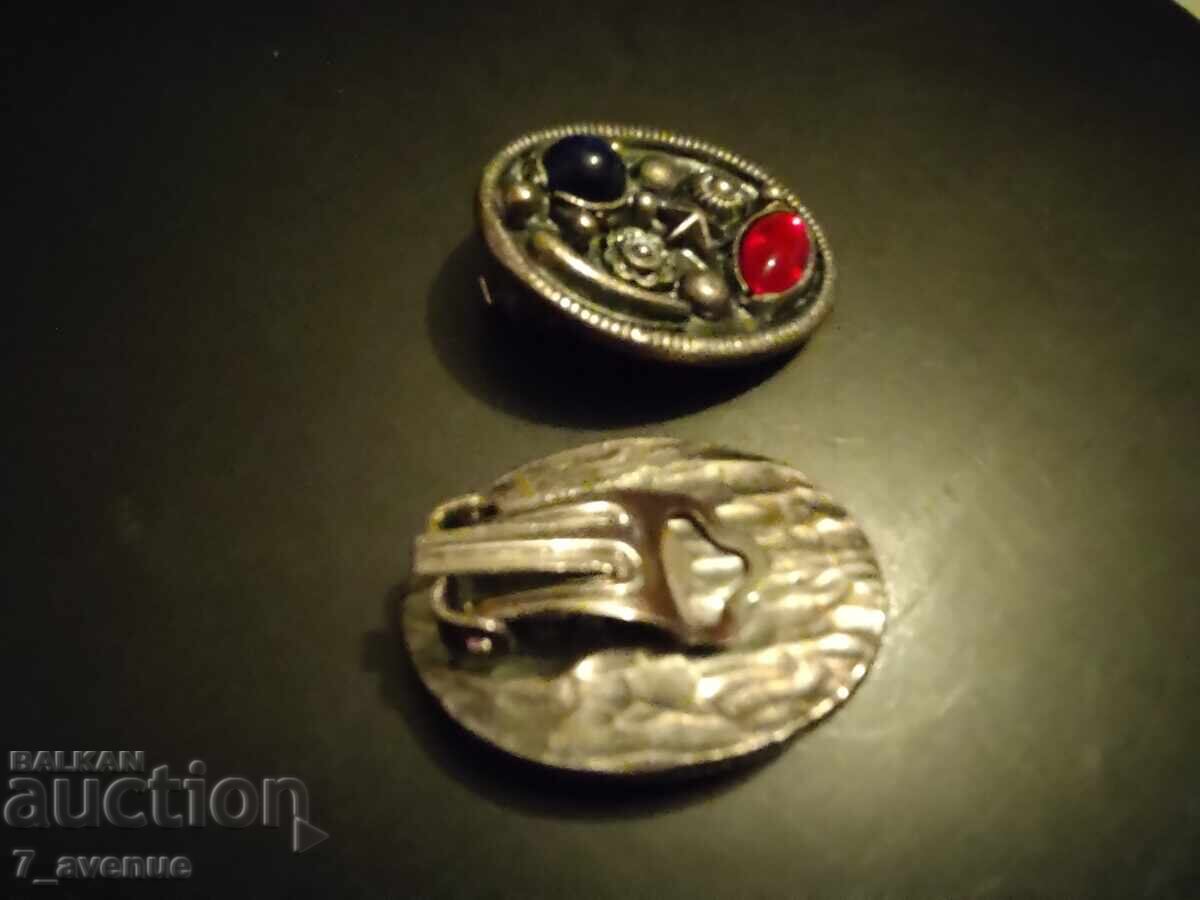 Обици клипс, кост птици 70те 2.05.2025 - 5