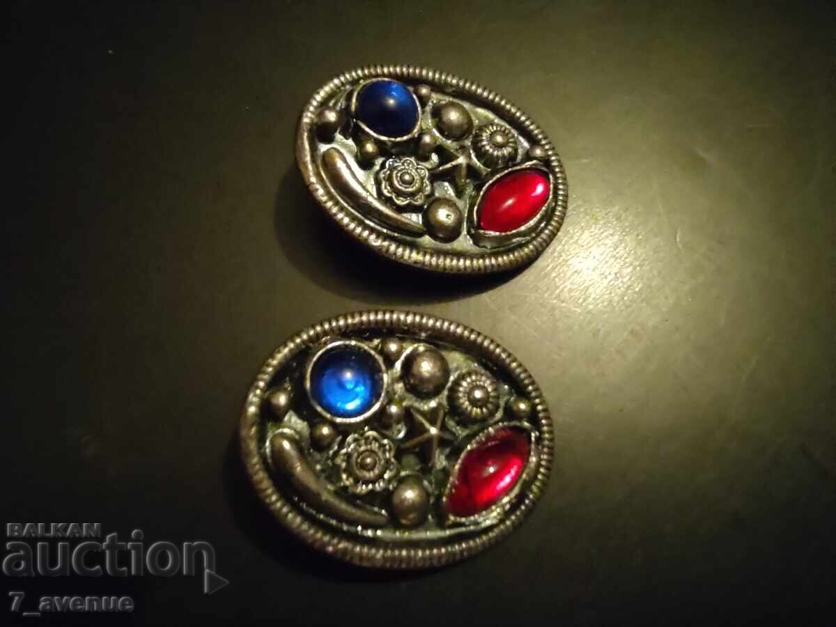 Обици клипс, кост птици 70те 2.05.2025