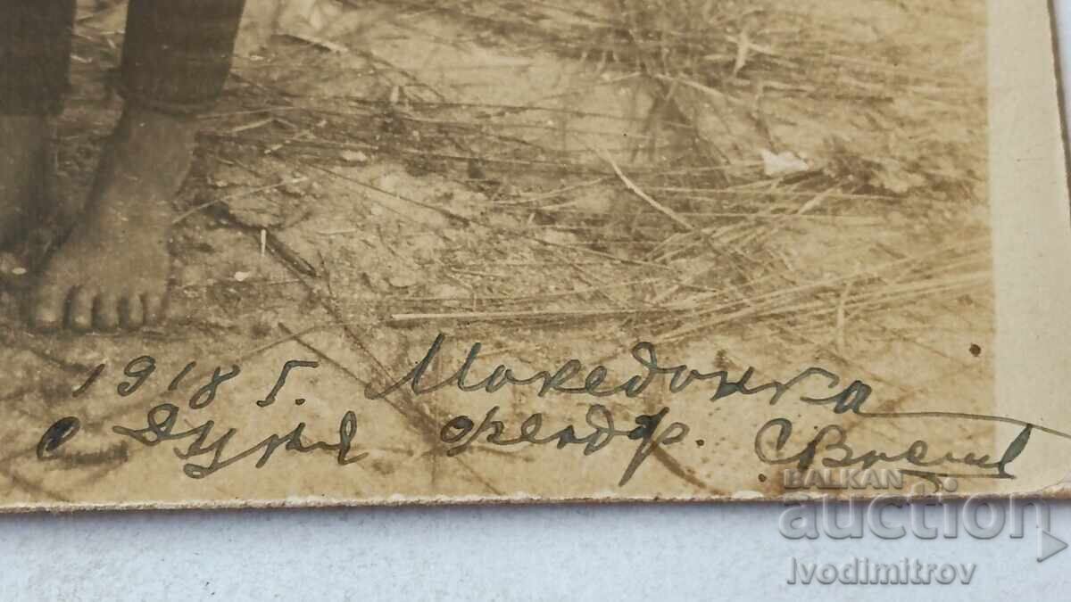 Licitație Fotografie Poziția Macedoneanca merge la apă 1918 Primul Război Mondial