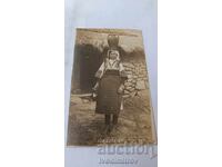 Photograph of a Macedonian woman going for water 1918 WWI