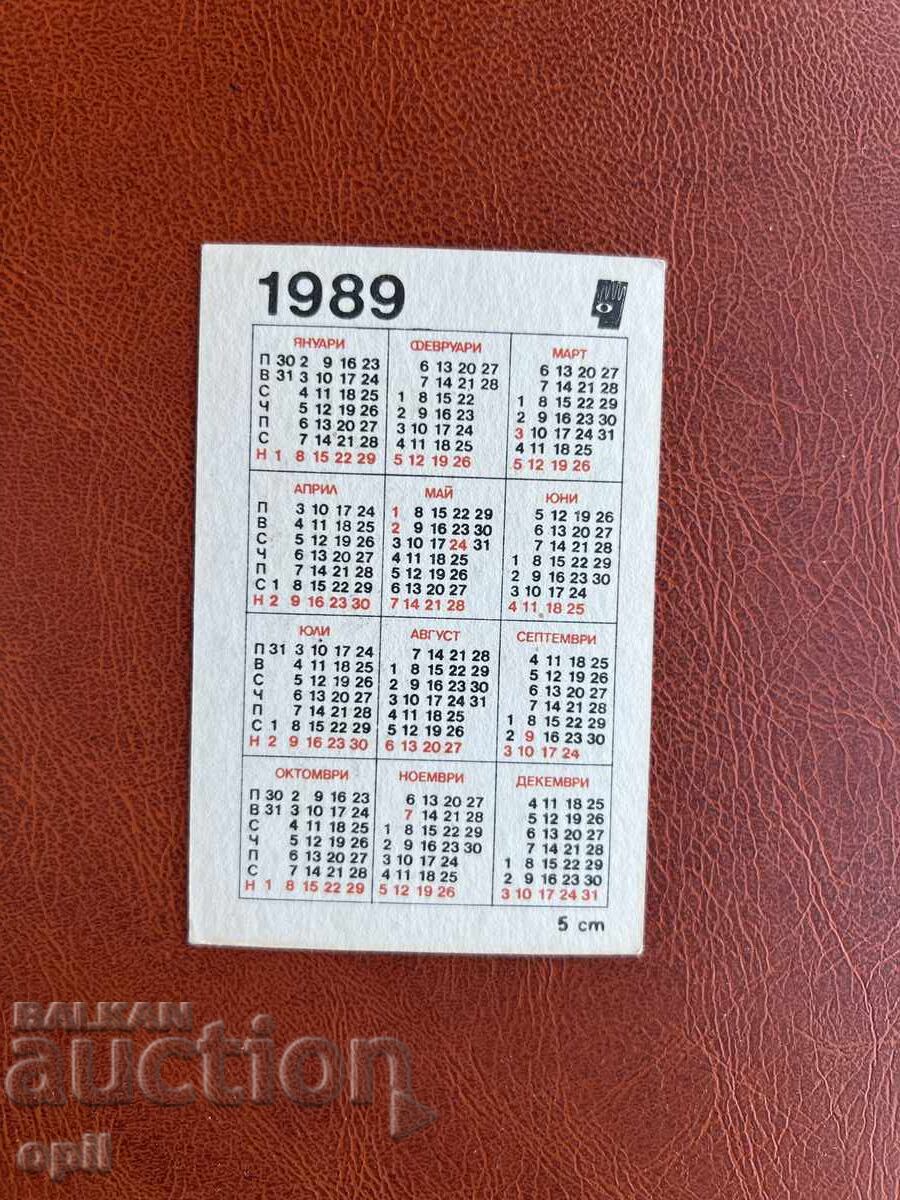 1989 Navy Calendar with price 0.80 BGN | € 0.41