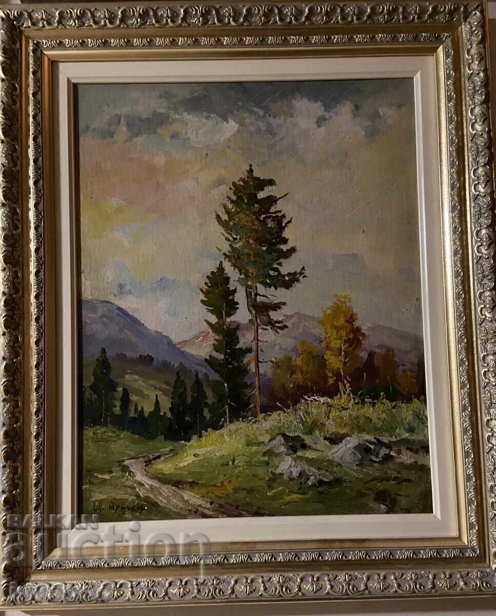 Old painting by the artist Ivan Trichkov