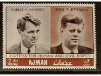 Ajman 1968 Personalități MNH