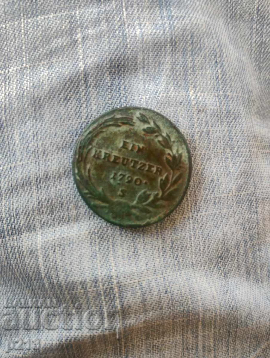 Coin Austria 1790 Kreuzer